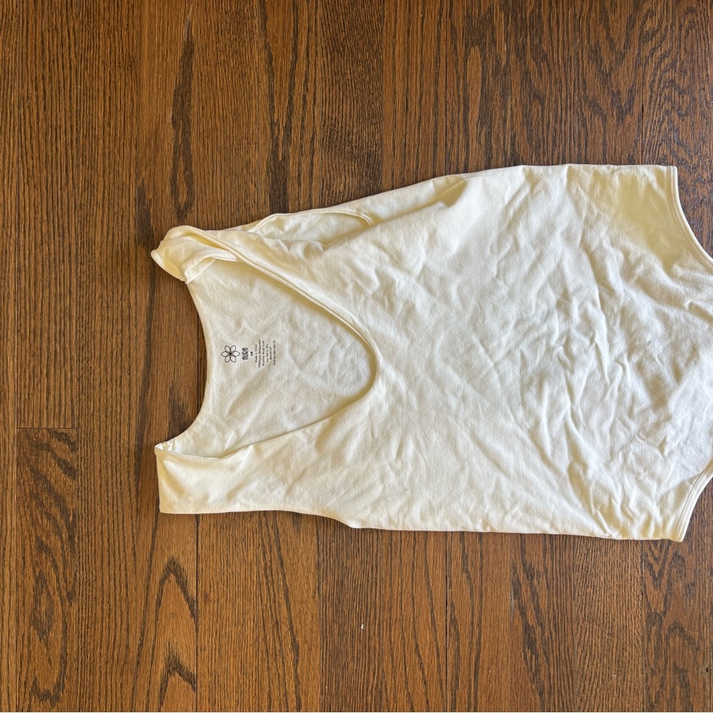 Cream Sleeveless Top